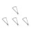 4Pcs Lightweight Silver Internal Thickness Caliper Gauge for Jewelry 1