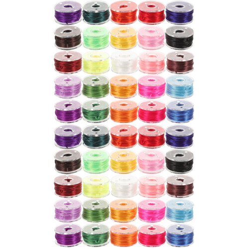 50Rolls Stretchy Elastic Thread for Bracelets Jewelry Making DIY Decor