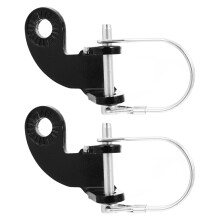 2Pcs Black Iron Bike Trailer Accessories Traction Adapter for Bikes