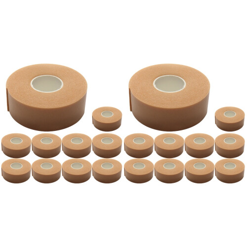 20Rouleaux Extensions Cils Adhésif Marron Délicate
