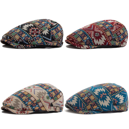 Multipurpose Polyester Beret Cap With-Blue Side Buckle 1