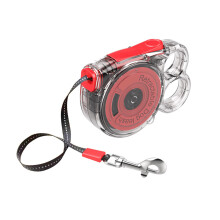 Retracting Dog Leashes Automatic Adjustable Length with-Red 1