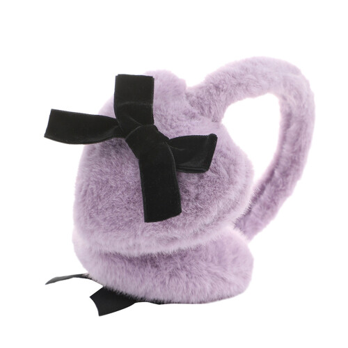 Winter Ear Protectors Thick Plush Ear Cuffs Cold Wind-Purple