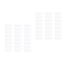 200Pcs Clear Hanging File Folder Tabs Easy-Read Office Labels