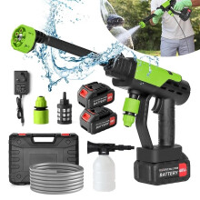 4000W Electric Pressure Washer Power Jet Washer 3626PSI Car Cleaner Gun+2Battery