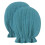 1 Pair Cotton Scratch Proof Mittens for Newborns-Peacock Blue 1