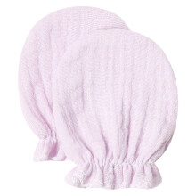 1 Pair Solid Gloves Soft Baby Mittens Prevent-Lightpurple