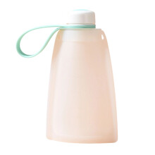 Silicone Storage Bag Space Saving Refillable Baby Food-White