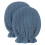 1 Pair Infant Mittens Elastic Design Prevent-navy blue 1