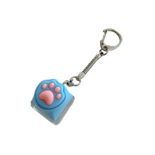 Soft Cartoon Puss Foot Keycap Shaft Tester Playful Stress-S