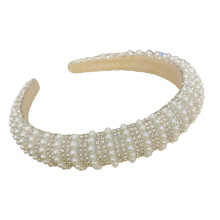 Fashionable Rhinestones Pearls Hairband For Special Occasions-1