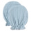 1 Pair Toddler Scratch Resistant Mittens for-Light blue 1