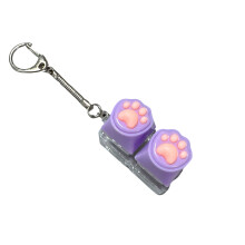 Soft Cartoon Puss Foot Keycap Shaft Tester Playful Stress-D
