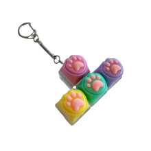 Ergonomic Puss Foot Silicone Phone Backpack Pendant For Long-O