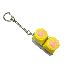 Soft Cartoon Puss Foot Keycap Shaft Tester Playful Stress-G