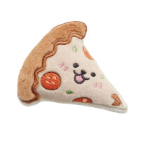 Jouet en peluche pour chien avec fonction grinçante,-pizza