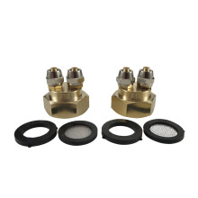 Adaptateur de tuyau 3/4 pouces à Double 1/4 pouces pour-2 pièces