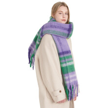 Zachte wintersjaal met dierenpatroon voor dames, elegante-3