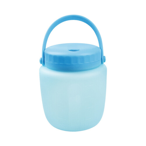 Silicone Food Container With Strong Seal For Fridge-Blue M size