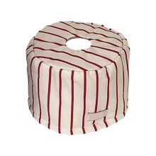 Minimalistische katoenen tissue-rode strepen ronde tissuedoos