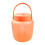 Space Saving Silicone Container Leakproof Seal-Orange L size 1