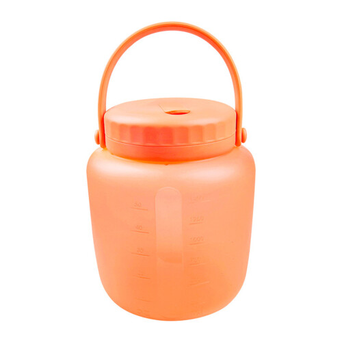 Silicone Food Container With Strong Seal For-Orange L size