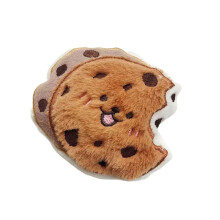 Jouet en peluche grinçant pour chien, poupée en peluche-cookie