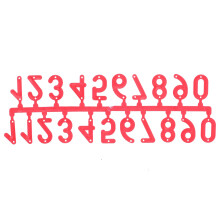 10 Plastic Room Number Signs