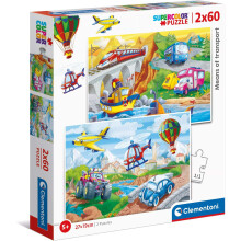 Clementoni 21619,Puzzles for Children2 x 60 Pieces