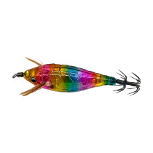 Luminously Squid Jigs Hook Fishing Lures Squid-rainbow colors