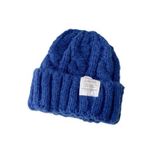 Thermally Insulated Beanies For Women Winter Hat With-Blue