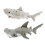 Porte-clés en peluche requin, styles assortis,-Gris clair 2