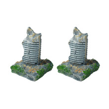 Simulation Ruins Building Model Figure FishTanks Ornament