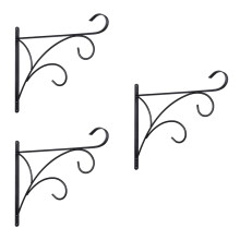 3Stk Robuste Blumenhaken Metall Pflanztopfhalter