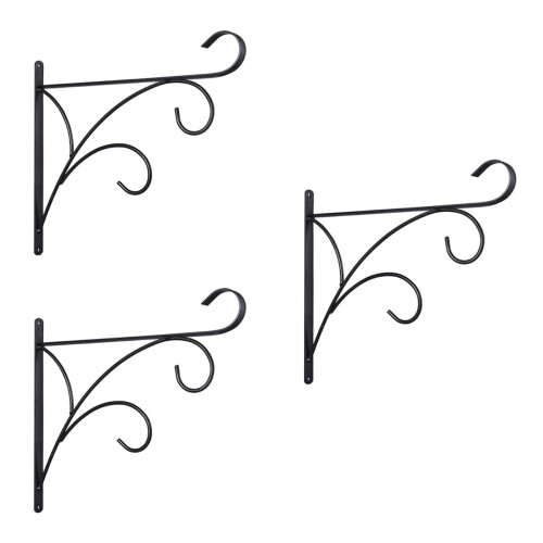 3Stk Robuste Blumenhaken Metall Pflanztopfhalter