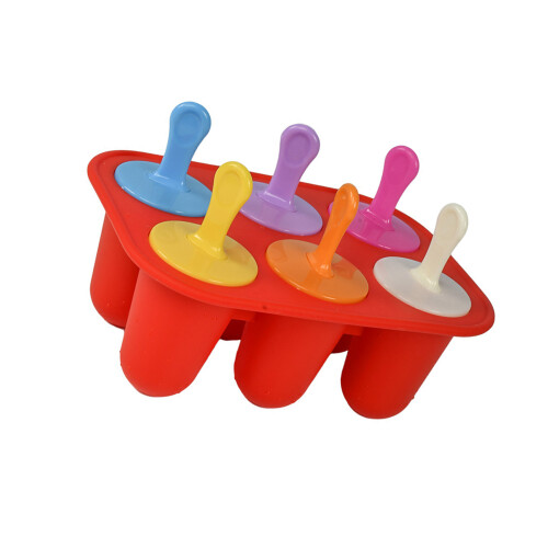 Large Capacity 6 Section Iced Treat Molds Fruit Ice-Red