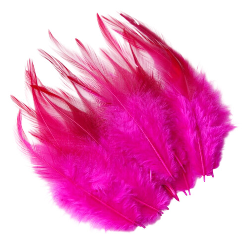 300Pcs Assorted Colored Feather 7-15CM Natural Craft-rose red