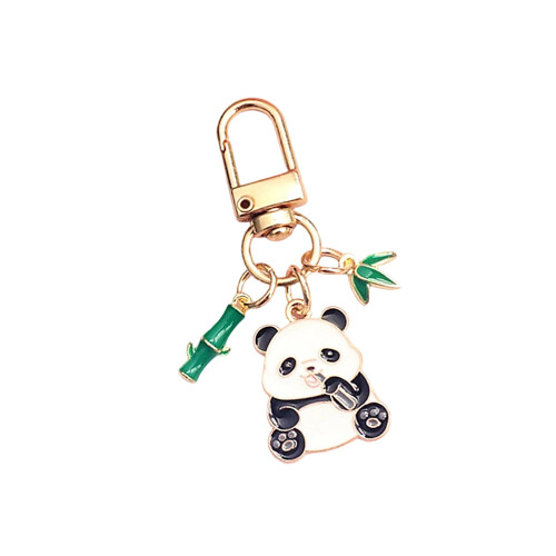 Bamboo and Panda Keyring Pendant Versatile Accessory For Keys-3