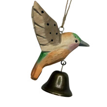 Hand Carved Wooden Hummingbird Statues Figurines Animal-1