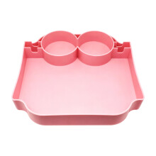 Foldable Sandproof Tray Cup Holder Perfect For Beach Trip-Pink