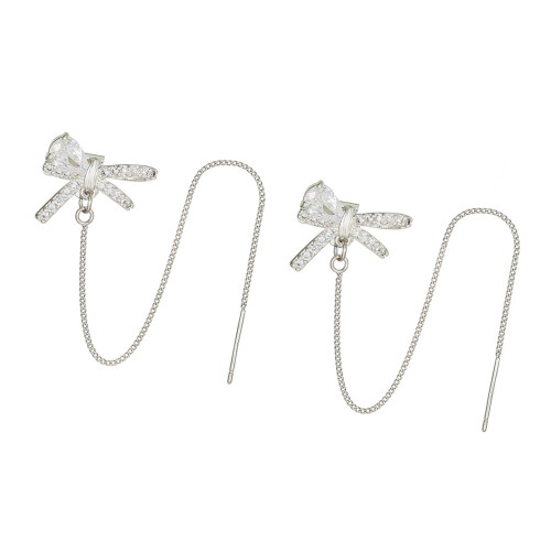Modischer Schmetterlings-Ohrhörer-Ohrclip mit-Silber