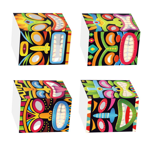 4/8/12Pcs Bright Box Decorations Easy To Assemble Figure Box-4
