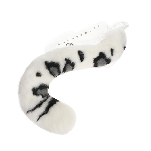Furry Snow Leopard Tail Belt For Cosplay And Themed-first snow