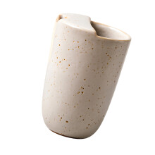 Heat Resistant Ceramic Coffee Cup with-White Open cup