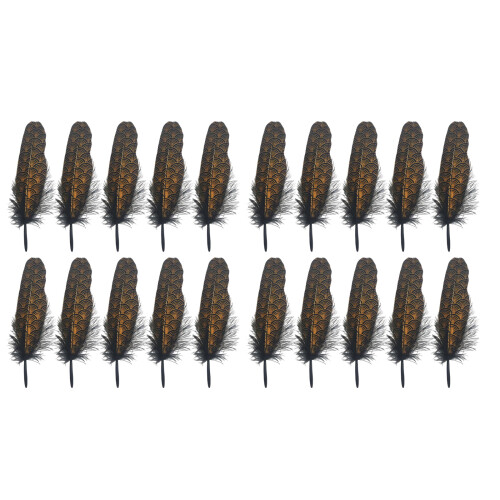 Hardened Large Floating Plumage With Fish Scale Print-2 packs