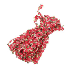 1M Rotes Spitzenband Für Bekleidung Hochzeit Hut Basteln Polyester