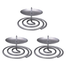 Iron Taper Candle Holders Candlestick Holders,Decorative-Silver