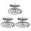 Iron Taper Candle Holders Candlestick Holders,Decorative-Silver 1