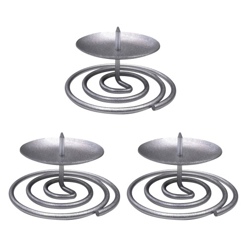 Iron Taper Candle Holders Candlestick Holders,Decorative-Silver