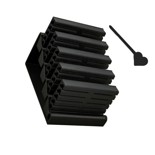 Pet Materials Clear Storage Box For Organizing Small-Black